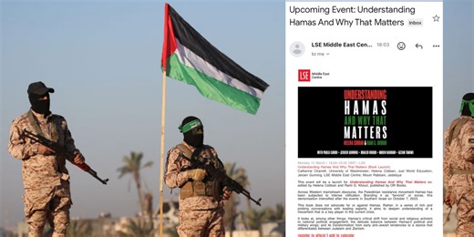 London university hosts event on 'understanding Hamas' led by professor who claimed that labelling Hamas terrorists was an 'obstacle to peace'