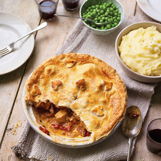 Classic and comforting chicken and chorizo pie recipe