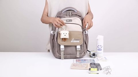OKKID middle school backpack for girls cool school bags bookbag for teen girl big student laptop backpack kids travel daypack