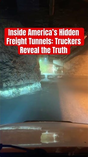 Inside America’s Hidden Freight Tunnels: Truckers Reveal the Truth #SecretTunnelDrive #TruckersLife