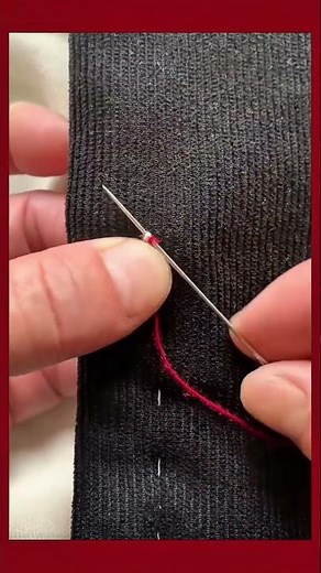 Tips for connecting sewing thread with short ends #sewing #sewingtutorial #sewingtips