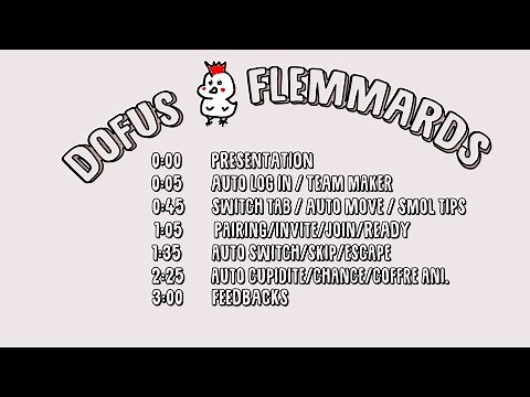 DOFUS Multicompte facile Auto Log In/Move/Join/Ready/Switch/Skip/Invite/Echange/Buff(DPF 2.0)