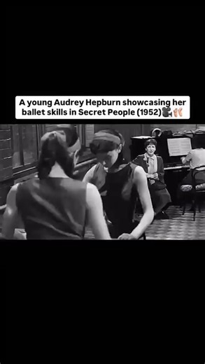 That wink to camera 🥹 A young Audrey Hepburn, who had trained as a ballet dancer from childhood, playing Valentina Cortes W’s younger sister in the 1952 movie ‘Secret People’. A year later she would go on to play Princess Ann in Roman Holiday, the role which won her the Academy Award for Best Actress and catapulting her to fame. #audreyhepburn #balletdancer #oldhollywood #oldmovies #classiccinema #breakfastattiffanys #cinema | Vestiges of Hidden History