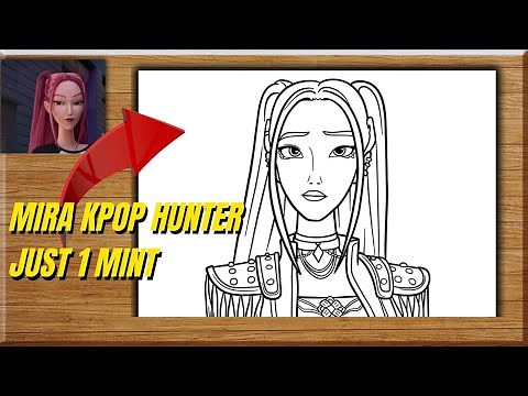 Easy Mira Face Drawing | Step-by-Step KPop Demon Hunters Art Tutorial