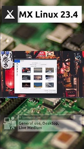 MX Linux 23.4 KDE Quick Overview #shorts