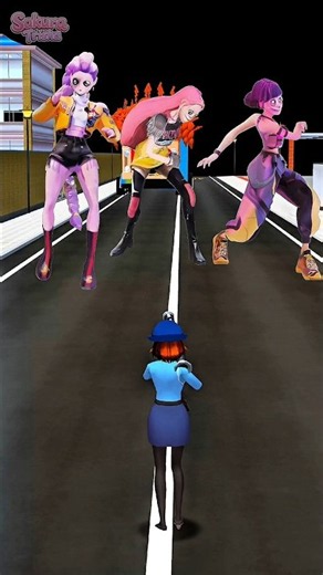 Yuta Mio Ditangkap Oleh Anomali RUMI MIRA ZOEY HUNTRIX #sakuraschoolsimulator #animation #gameplay