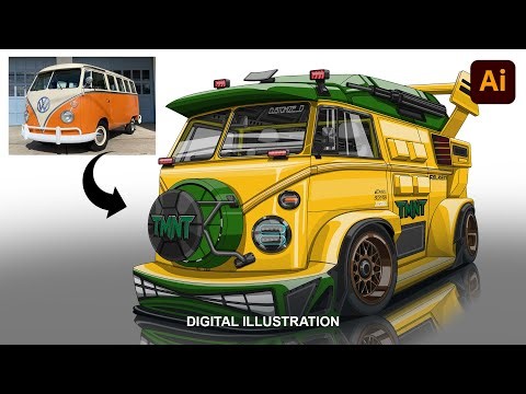Teenage Mutant Ninja Turtles van real life | Volkswagen Kombi custom