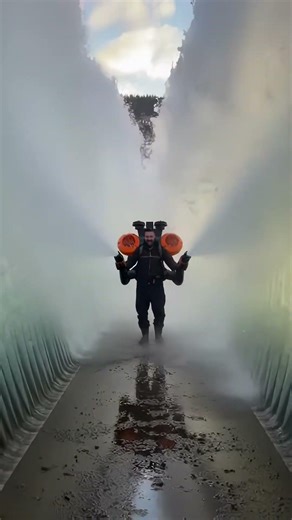 He Parted the Lake With a LEAF BLOWER?!