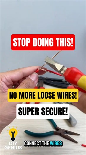 Stop Loose Wires — Connect It Like This! #electrical #diy #lifehacks #shorts