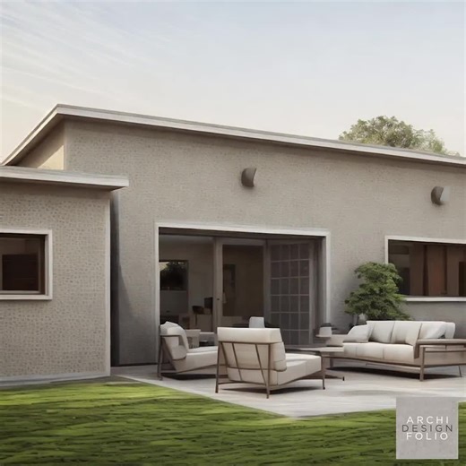 Modern 4-bedroom Bungalow House Plan: CAD, PDF & 3D Model (digital Download) - Etsy