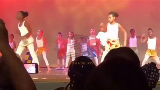 Blue Ivy shows off her dance moves as a young girl