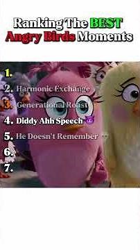 Ranking The Best Angry Birds Moments 😭 #rankings #funny #angrybirds