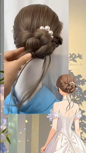 try this beautiful messy bun 😍 ||Easiest lowbun hairstyle tutorial ✨️ #virel #diyhairstyle #hair #yt