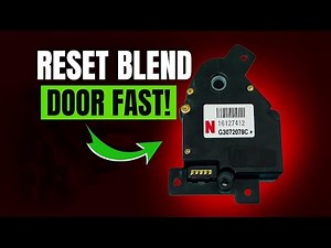 How to Reset Your Blend Door Actuator at Home — No Tools!