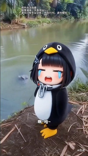 Gugu Gaga funny | #gugugaga #cute #chibi #animation #penguin #anime