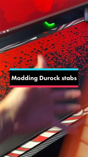 Modding durock stabilizers #tech #techtok #fyp #techfyp #keyboard #carterpcs