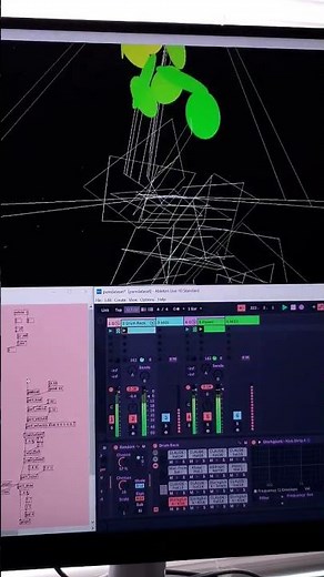 Ableton Max for Live Pure Data Generative Audio Visual Art with OSC !👾💻#ableton #maxforlive #coding
