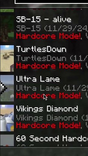 Convert lost Minecraft hardcore worlds to survival mode #minecraft