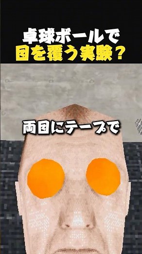 ピンポン玉で両目を覆ったら？