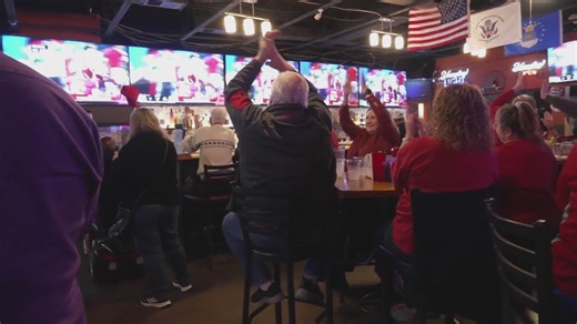 Hoosier fans celebrate IU's win in Southern Indiana