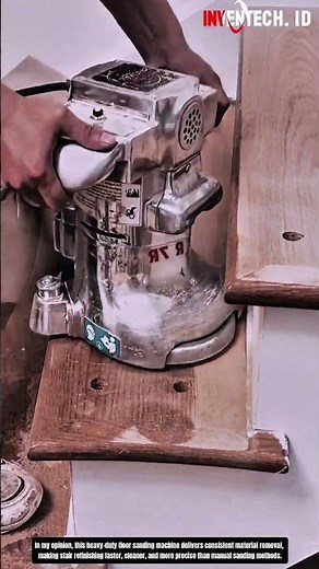 Perfect Stair Sanding! This Heavy-Duty Machine Restores Hardwood Like New