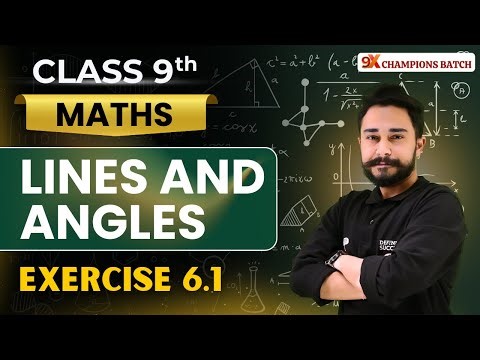 Class 9 Maths Chapter 6 Exercise 6.1 | Lines and Angles | Full NCERT Solutions 🔥#class9maths