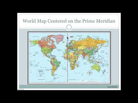 Central meridian and standard parallels