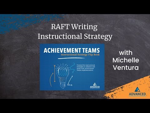 RAFT Writing Instructional Strategy with Michelle Ventura | Achievement Teams