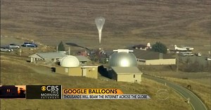 Google releases helium-filled balloons to provide internet access