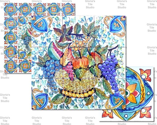 Kitchen Backsplash Centerpiece, Fine Arts, High End Design Mosaic Tiles Wall Mural, One of a Kind Backsplash - Etsy