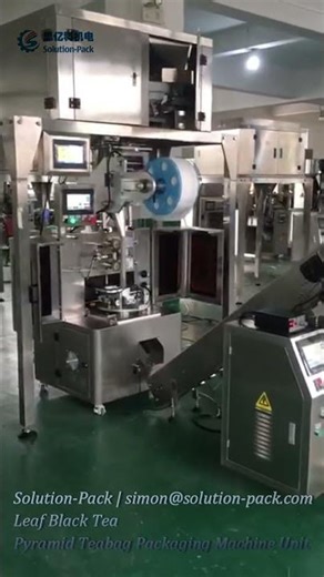 Leaf Black Tea Automatic Pyramid Teabag Packaging Machine #cnsolutionpack #teabagpackingmachine
