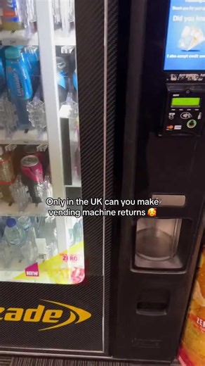 This UK vending machine lets you return drinks!