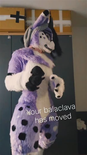 Nooshy | Lavendel kitty 🌱 on Instagram: "Ugh so annoying, especially with hair in your face 😵‍💫 Repost, Share, Like, Comment 🌱💖 #furryfandom #furry #fursuit #relatable #furriesofinstagram"