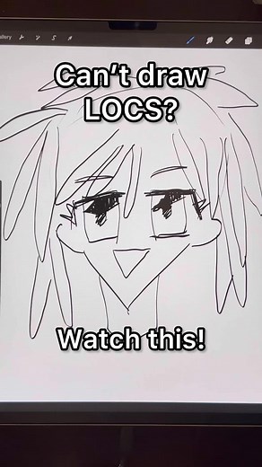 @jalentyree This one’s for you! 🪮 #animeart #animetiktok #artistsoftiktok #artfyp #fyp #artiststruggles #locstyles #locs #howtodrawlocs #arttutorial #artproblems #arthacks #hair #hairdrawing #hairtutorial