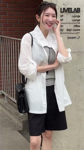 [OOTD] Where the wind blows~ 🎶 Anywhere! Wind flows in, heat goes out~ 💨 Airleaf Roll-up Windbrea...