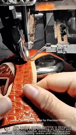 Leather Sewing Work Tool for Precision Edge Stitching #worktool
