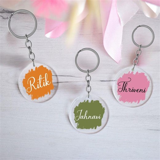 Personalized Acrylic Keychains With Names, Custom Engraved Keychains for Men and Women, Meaningful Birthday Gifts, Wedding Anniversary Gifts - Etsy