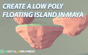 How To Create A Low Poly Floating Island In Maya | Ep. 3 Rocky Platform