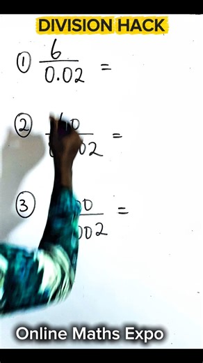 DIVISION HACK - DECIMALS #maths #mathviral #viralfypreels #viralmaths #mathreels #onlinemaths #learnmaths #mathtrick #divisiontricks | Online Maths Expo