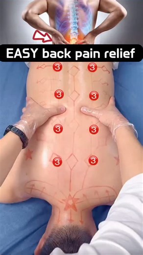30sec back pain relief massage tutorial #backpain #backmassage | 다이어트