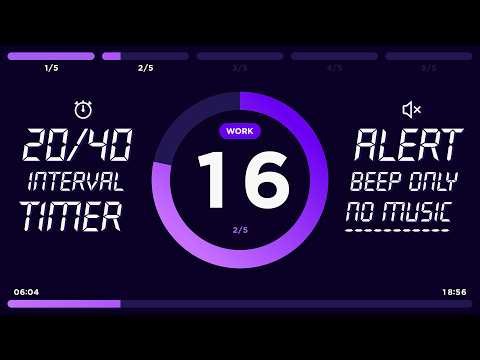 20/40 Interval Timer | 5 Exercises × 5 Sets = 25 Rounds | HIIT Workout for Beginners