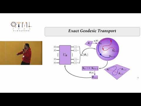 QTML 2025: Variational quantum algorithms with exact geodesic transport