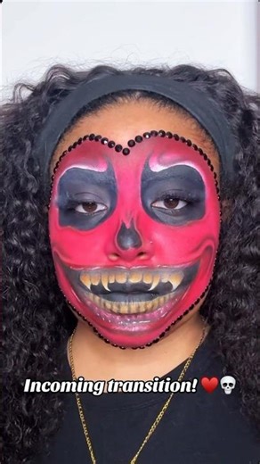 Skull makeup look #makeuo #tutorial