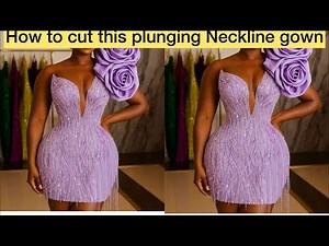 Cutting a plunging neckline gown pt 2