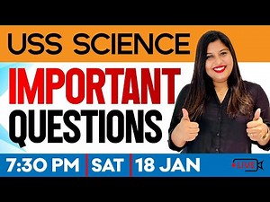 USS EXAM 2025 | SCIENCE IMPORTANT QUESTIONS | EXAM WINNER USS