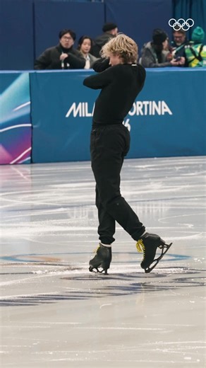 Ilia Malinin Practices for Milano Cortina 2026 Olympics