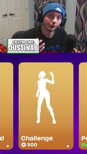 JustinAB on Instagram: "Challenge emote in the Fortnite Item Shop! #fortnite #fortniteskins #fortniteitemshop #EpicPartner #supportacreator"