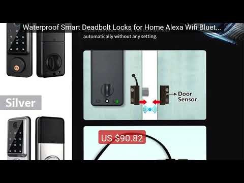 Waterproof Smart Deadbolt Locks for Home Alexa Wifi Bluetooth ... — Best Buy 2026 | Great Quality!