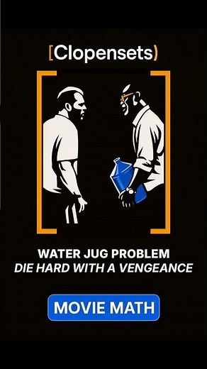 Water Jug Problem in Die Hard with a Vengeance | Movie Math #maths #shorts #moviemath #movie
