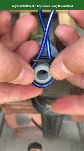 Easy installation of rubber seals using this method.